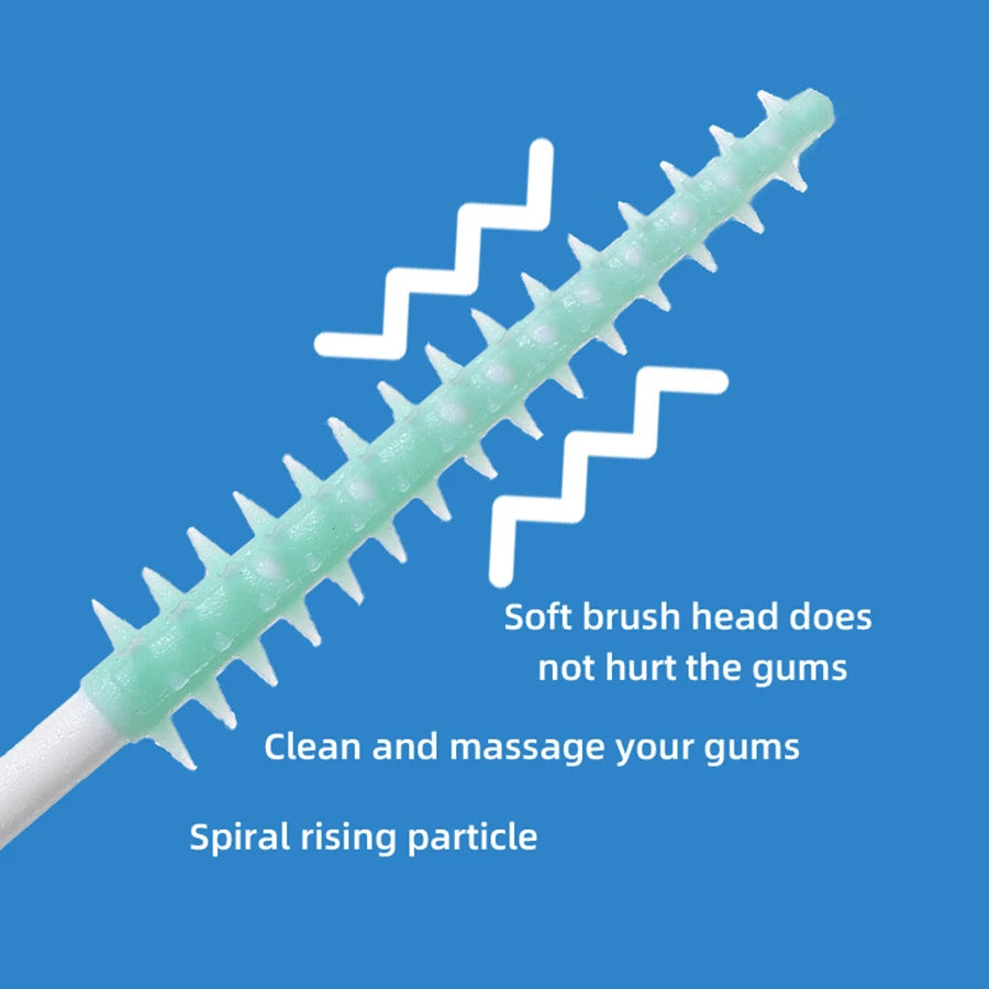 Interdental Brush Soft Rubber Teeth Cleaning Tools Dental Cleaning Between Teeth Toothbrush Oral Hygiene Care Tools