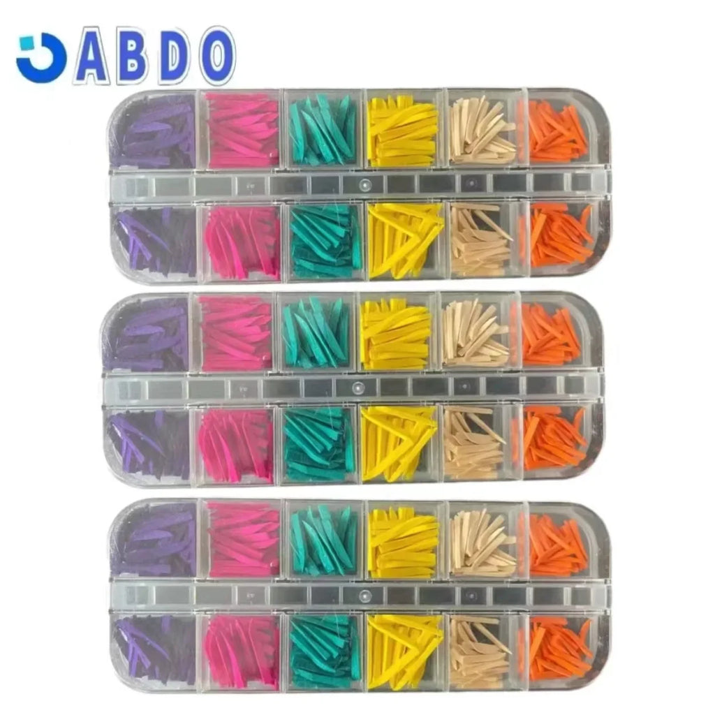 Dental 300pcs/Set Disposable Restoration Interdental Composite Contoured Wood Wooden Wedges  Odontologia Materiais Dentistica