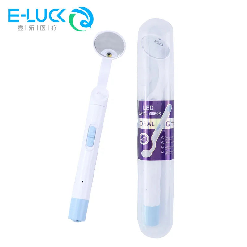Dental LED Light Mouth Mirror Portable Reusable Dentist Oral Checking Fog Bright Tooth Care Hygiene Clean Instrument