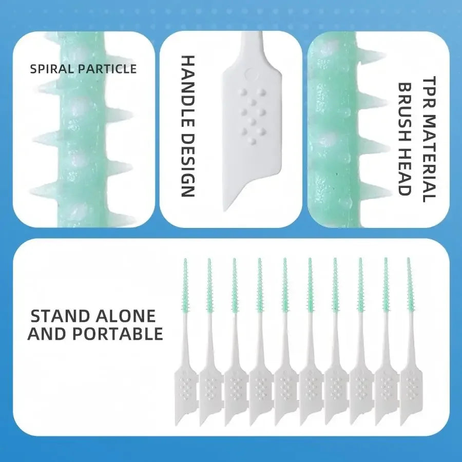 Interdental Brush Soft Rubber Teeth Cleaning Tools Dental Cleaning Between Teeth Toothbrush Oral Hygiene Care Tools