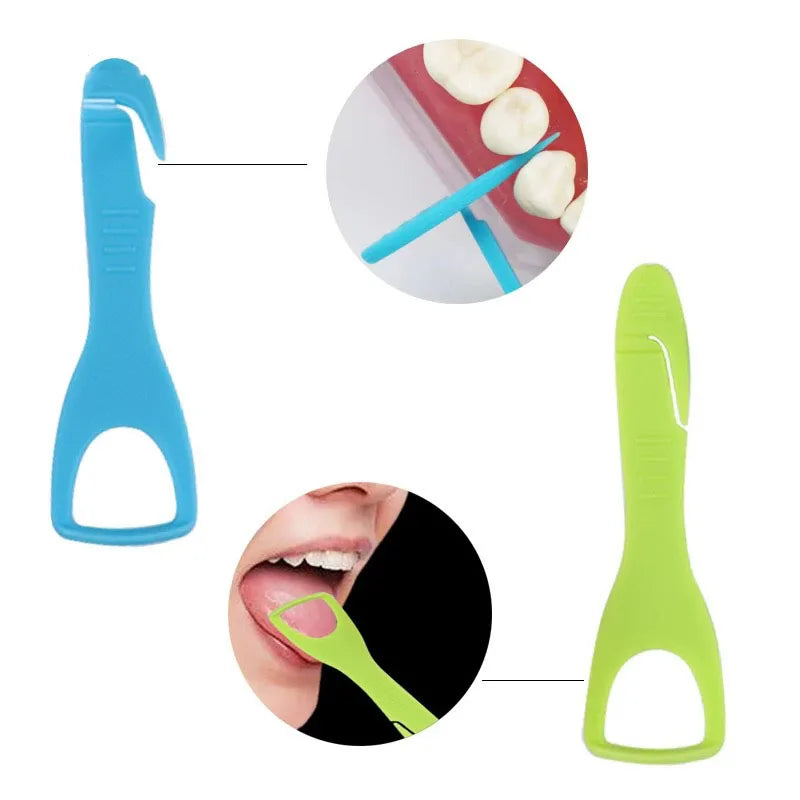 Dental Cleaning Care Kits Orthodontic Oral Care Brush Tongue Scraper Interdental Brush Travel Set Portable Clean Hygiene Case