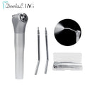 Dental Air Water Syringe 3 Way Syringe Handpiece Teeth Triplex Whitening Handpiece with 2 Nozzles Tips